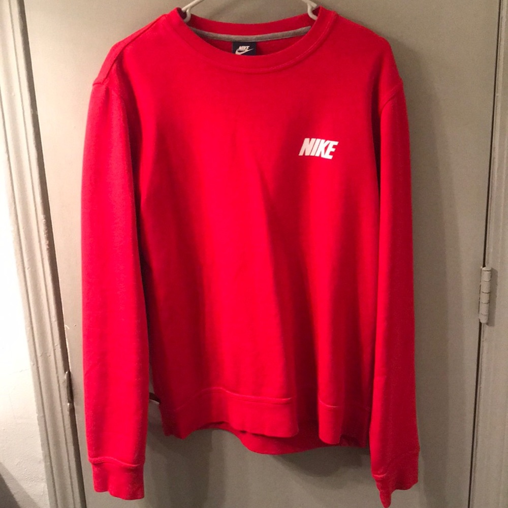 All Red Men’s Nike Crewneck